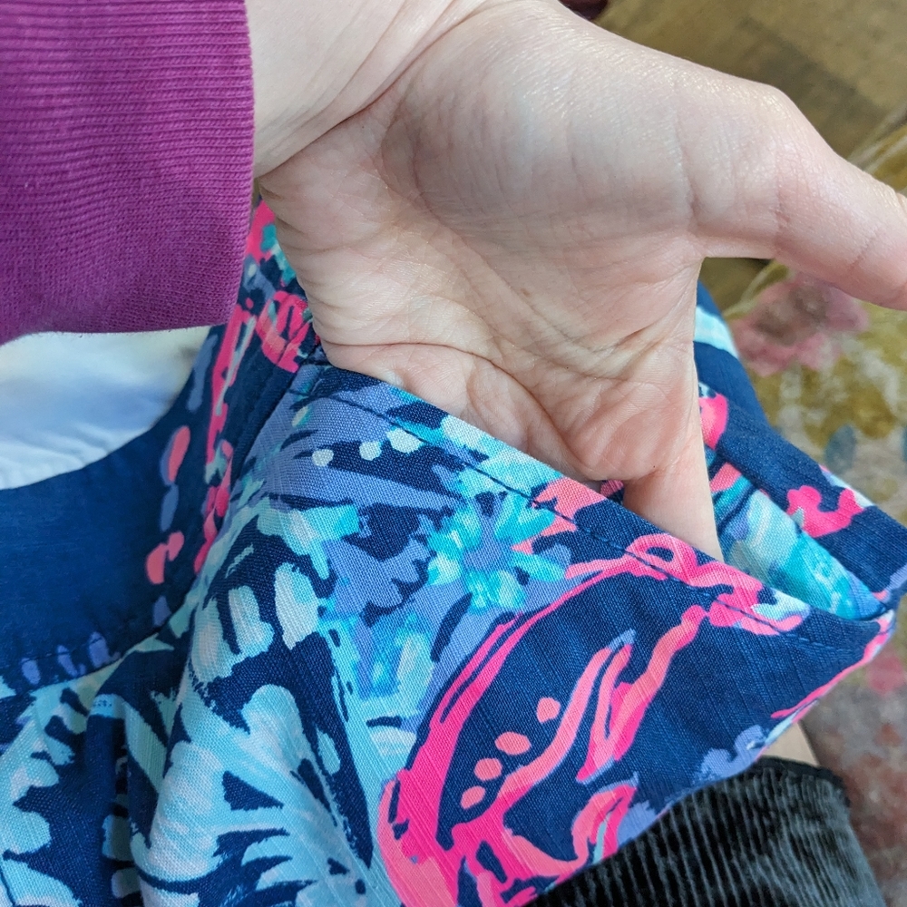 Lilly Pulitzer Nicki Skort in Deep Indigo Gypsea Girl - Picture 8 of 9
